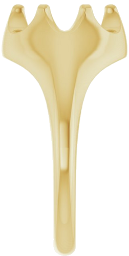 Sužadėtuvių Žiedas „Solitaire Belcher“ 14k yellow gold Oval 8mm x 6mm (4)