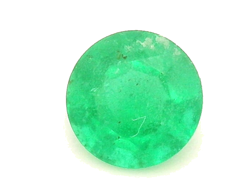 0.38 carat GREEN Round Smaragdas (1)