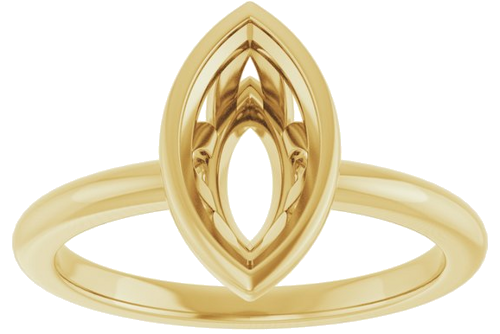 Sužadėtuvių Žiedas „Bezel-Set“ 14k yellow gold Marquise 10.5mm x 5.5mm (3)