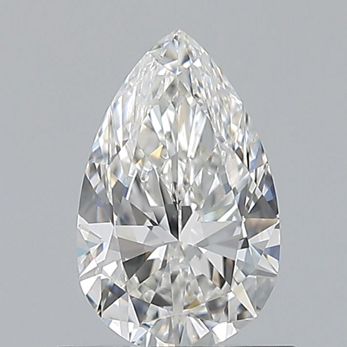 0.7 carat G-VS2 Natūralus Pear Deimantas (1)
