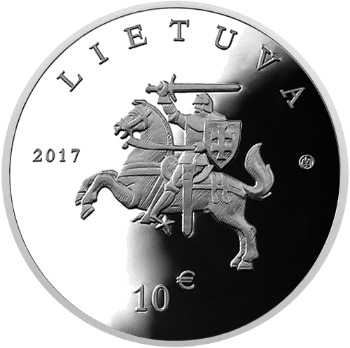 2017 Малката къщичка и литовското гонче Сребърна монета от 10 евро (2)