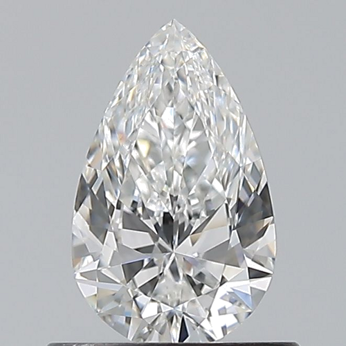 0.6 carat F-VVS1 Natūralus Pear Deimantas (1)