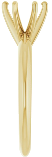 Sužadėtuvių Žiedas „Solitaire“ 585 Geltonojo Aukso Round 6mm x 6.6mm (4)