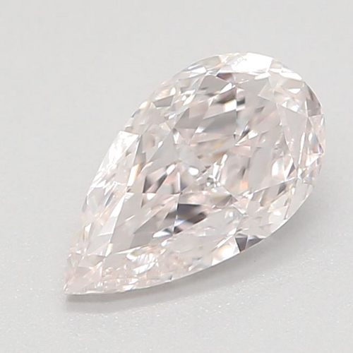 0.44 carat Faint Pink-VVS1 Natūralus Pear Deimantas (1)