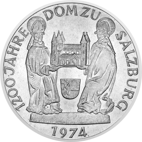 50 šilingų Vienos universitetas 1974 Austrija sidabrinė moneta (1)