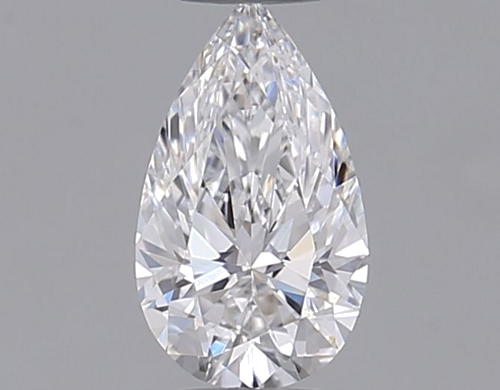 0.33 carat D-VVS1 Natūralus Pear Deimantas (1)