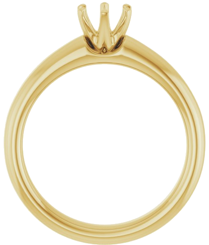Sužadėtuvių Žiedas „Solstice Solitaire®“ 10k yellow gold Round 5.2mm (2)