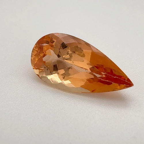 3.85 carat ORANGE Pear Topaz (1)