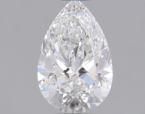 0.59 carat E-VVS1 Natūralus Pear Deimantas (1)