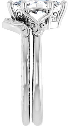 14K White 10x5 mm Marquise Solitaire Engagement Ring Mounting (9)