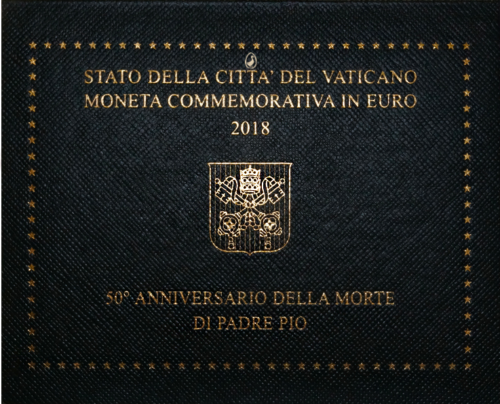 2018 Vatikanas Tėvas Pijus 2 eurų moneta (3)