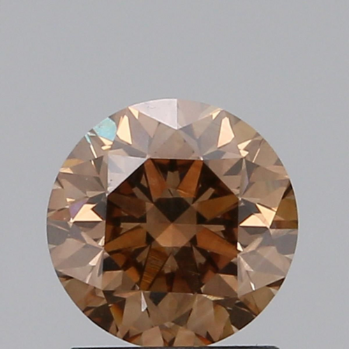 1.22 carat Fancy Dark Orangy Brown-VS1 GD cut Natūralus Round Deimantas (1)