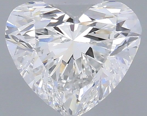 0.51 carat F-VVS2 Natūralus Heart Deimantas (1)