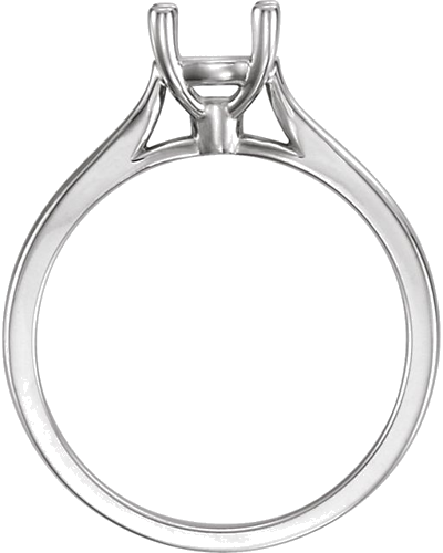 Sužadėtuvių Žiedas „Solitaire“ 14k white gold Round 7.4mm (2)