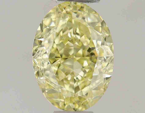 0.5 carat Fancy Yellow-IF Natūralus Oval Deimantas (1)