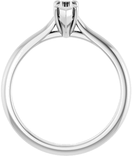 14K White 8x4 mm Marquise V-Prong Engagement Ring Mounting (2)