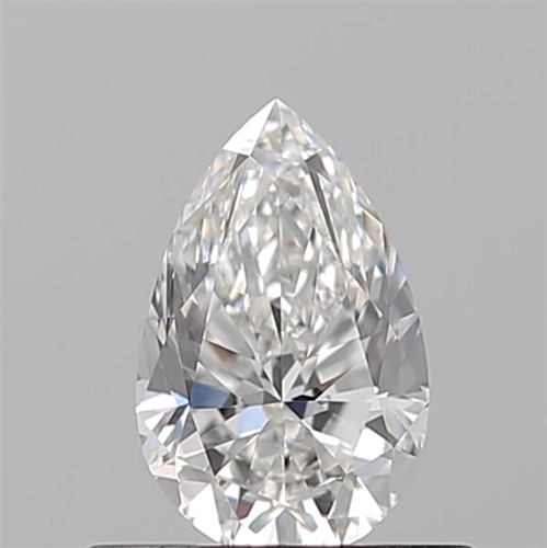 0.5 carat F-VVS1 Natūralus Pear Deimantas (1)