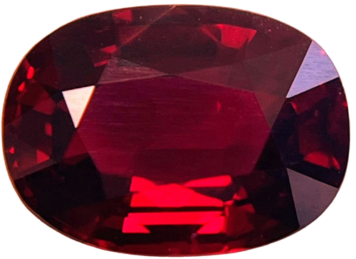 4.16 carat RED Oval Rubinas (1)