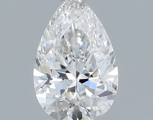 0.42 carat F-VVS2 Natūralus Pear Deimantas (1)