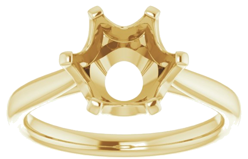 Sužadėtuvių Žiedas „Solitaire“ 14k yellow gold Round 8.8mm (3)