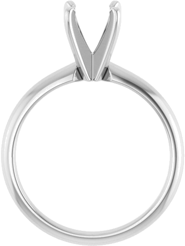 Sužadėtuvių Žiedas „Solitaire“ 950 Platinos Round 6mm x 6.6mm (2)