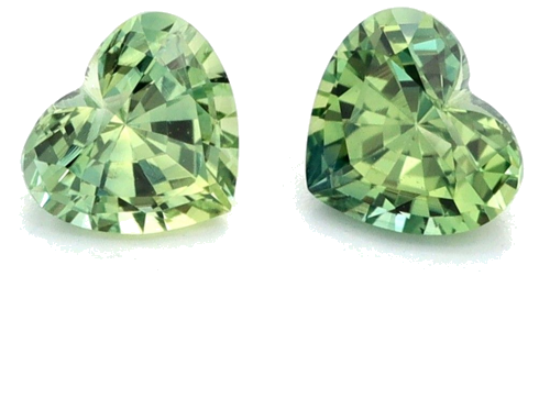 0.66 carat GREEN Heart Safyras (1)