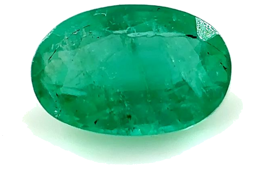 0.52 carat GREEN Oval Smaragdas (1)