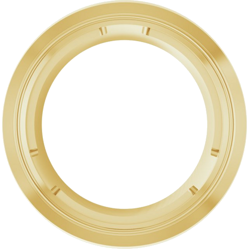 Pakabukas „Round Bezel-Set Slide“ 585 Geltonojo Aukso Round 7mm (1)