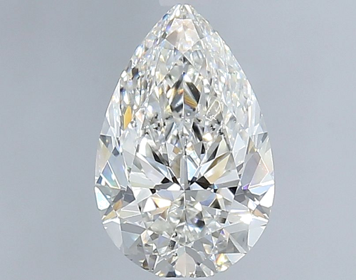1.26 carat F-SI1 Natūralus Pear Deimantas (1)