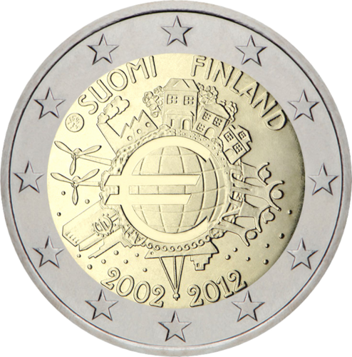 2012 Suomija TYE 2 eurų moneta (1)