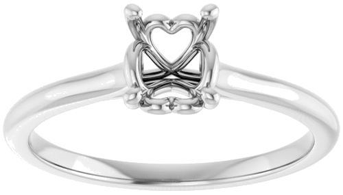 Sužadėtuvių Žiedas „Solitaire“ 10k white gold Oval 7mm x 5mm (3)
