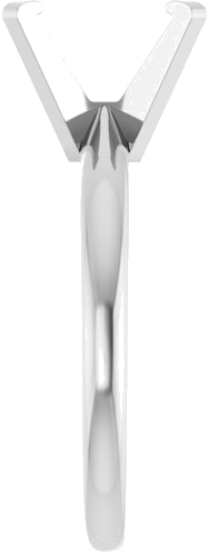 Sužadėtuvių Žiedas „Solitaire“ 585 Baltojo Aukso Emerald 8.5mm x 6.5mm (4)