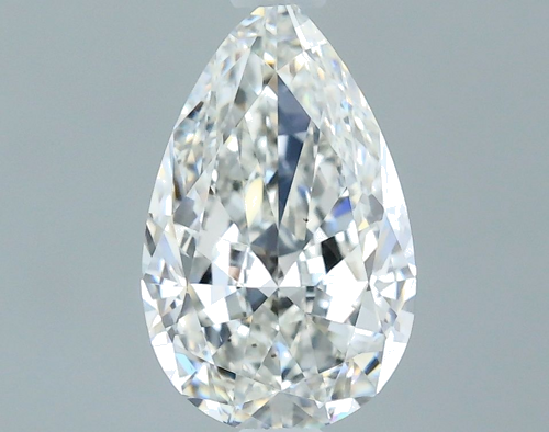 0.7 carat G-VS2 Natūralus Pear Deimantas (1)