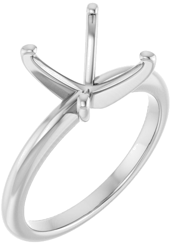 Sužadėtuvių Žiedas „Solitaire“ 585 Baltojo Aukso Square 7mm (1)