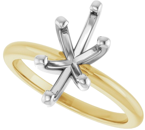 Sužadėtuvių Žiedas 10k yellow/white gold Marquise 12mm x 6mm (5)