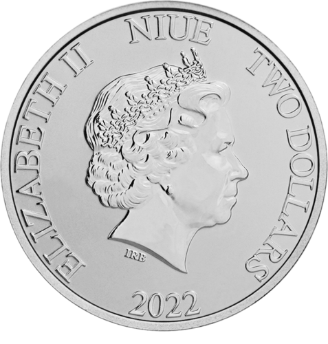 1 oz Год Тигра 2022 Ниуэ серебряная монета (2)