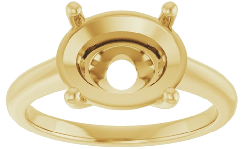 Sužadėtuvių Žiedas „Solitaire“ 14k yellow gold Oval 11mm x 9mm (3)