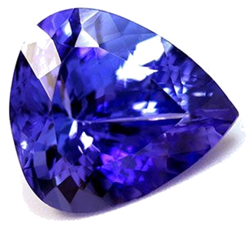 3.52 carat BLUE Pear Tanzanite (1)