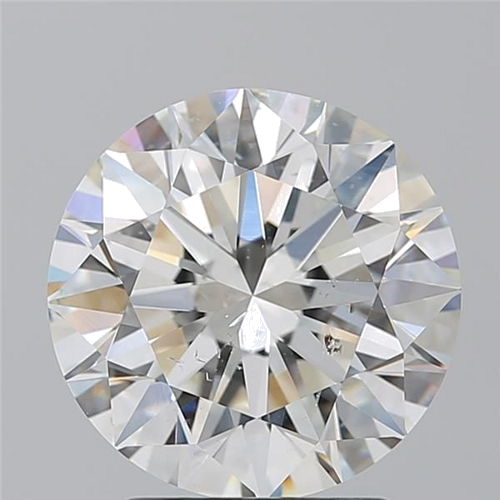 3.05 carat I-SI2 Excellent cut Natūralus Round Deimantas (1)