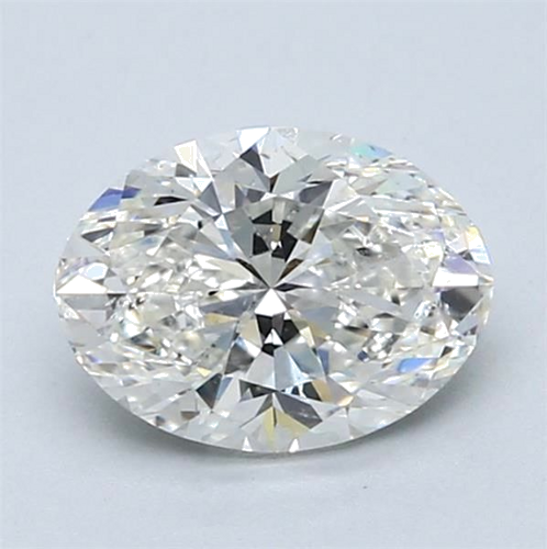 1.51 carat H-SI1 Natūralus Oval Deimantas (1)