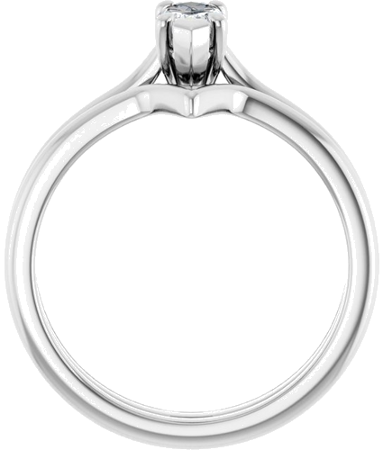 Sužadėtuvių Žiedas „Solitaire“ 585 Baltojo Aukso Marquise 8mm x 4mm (7)