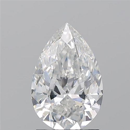 1.7 carat F-SI1 Natūralus Pear Deimantas (1)