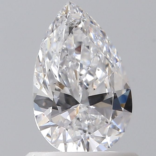 0.7 carat D-SI2 Natūralus Pear Deimantas (1)
