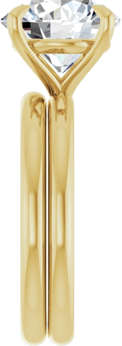 Sužadėtuvių Žiedas „Claw-Prong Solitaire“ 10k yellow gold Round 10mm (9)