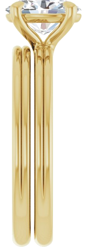 Sužadėtuvių Žiedas „Claw-Prong Solitaire“ 14k yellow gold Oval 8mm x 6mm (9)