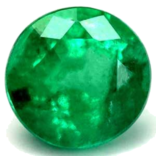 0.62 carat GREEN Round Smaragdas (1)