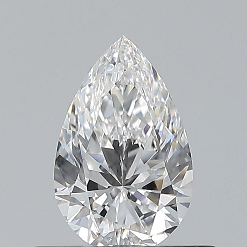 0.5 carat E-VVS1 Natūralus Pear Deimantas (1)