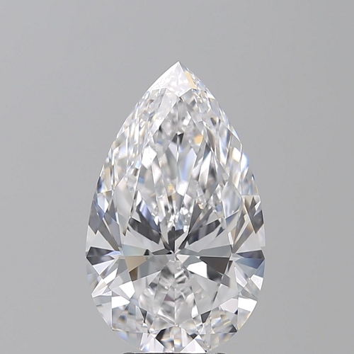 5.01 carat D-FL Natūralus Pear Deimantas (1)