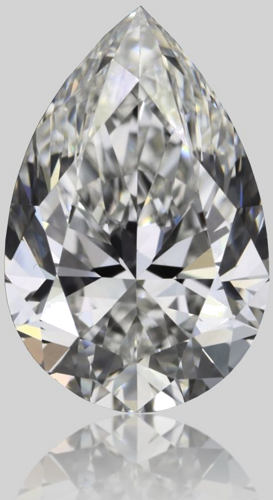0.7 carat G-VVS2 Natūralus Pear Deimantas (1)