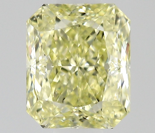 0.5 carat Fancy Light Yellow-VS1 Natūralus Radiant Deimantas (1)